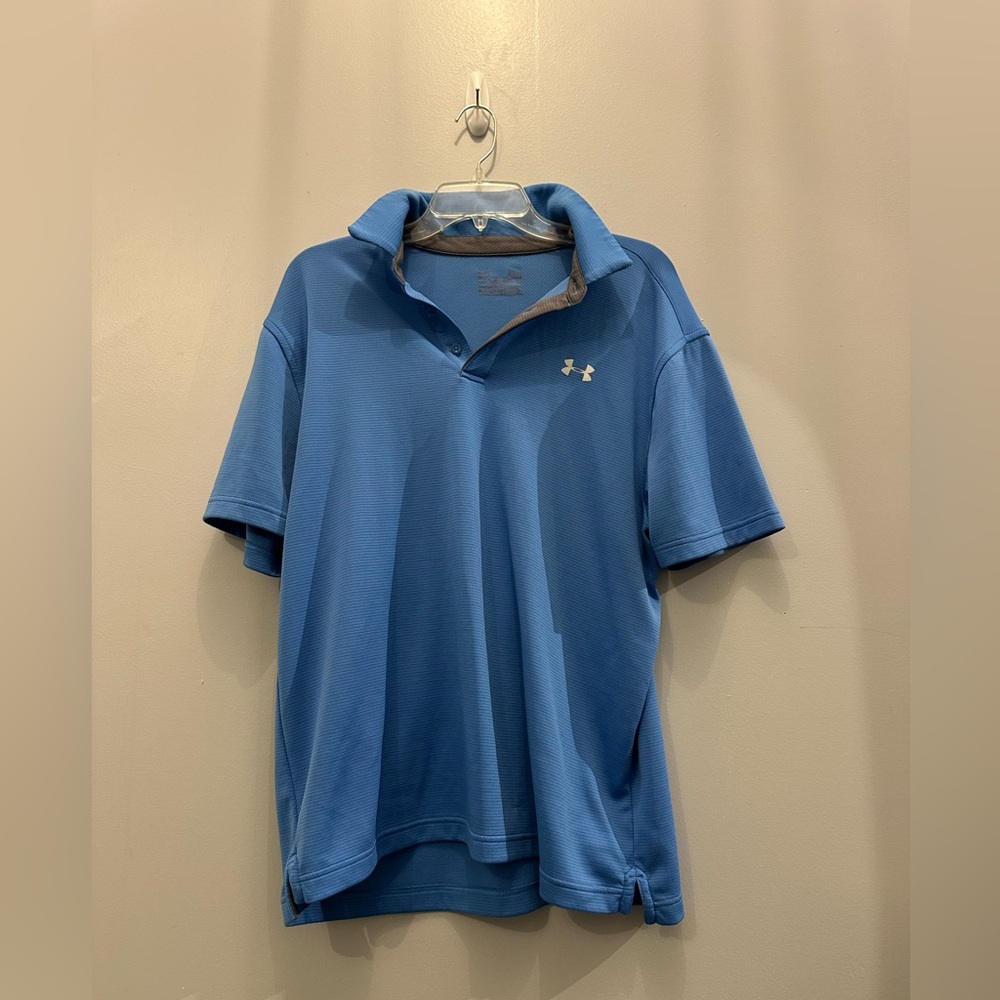 Under Armour Men's Blue Polo Shirt. Men’s Medium.